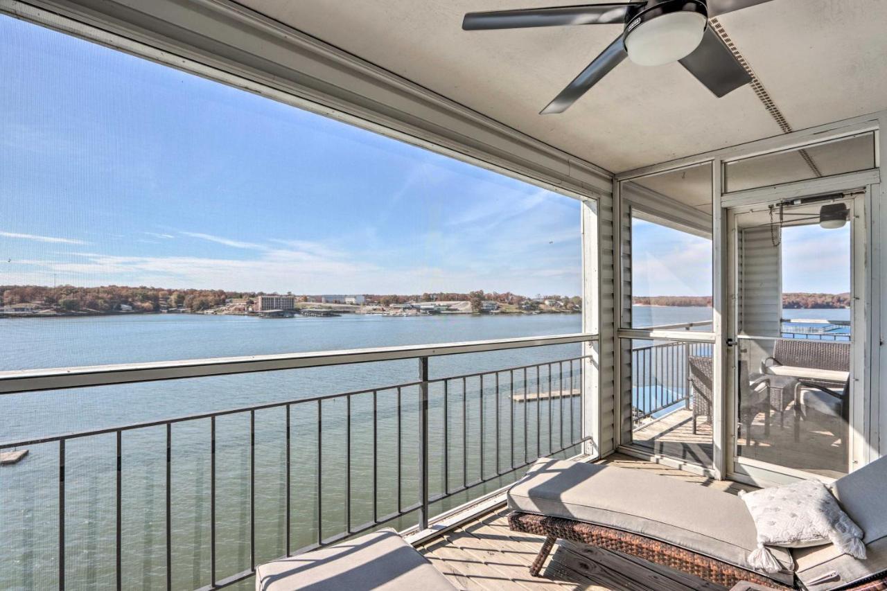 Sunny Osage Beach With Balcony And Lakefront View Luaran gambar